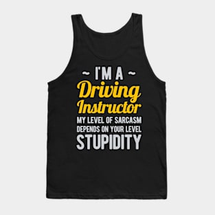 Funny Driving Instructort Tank Top